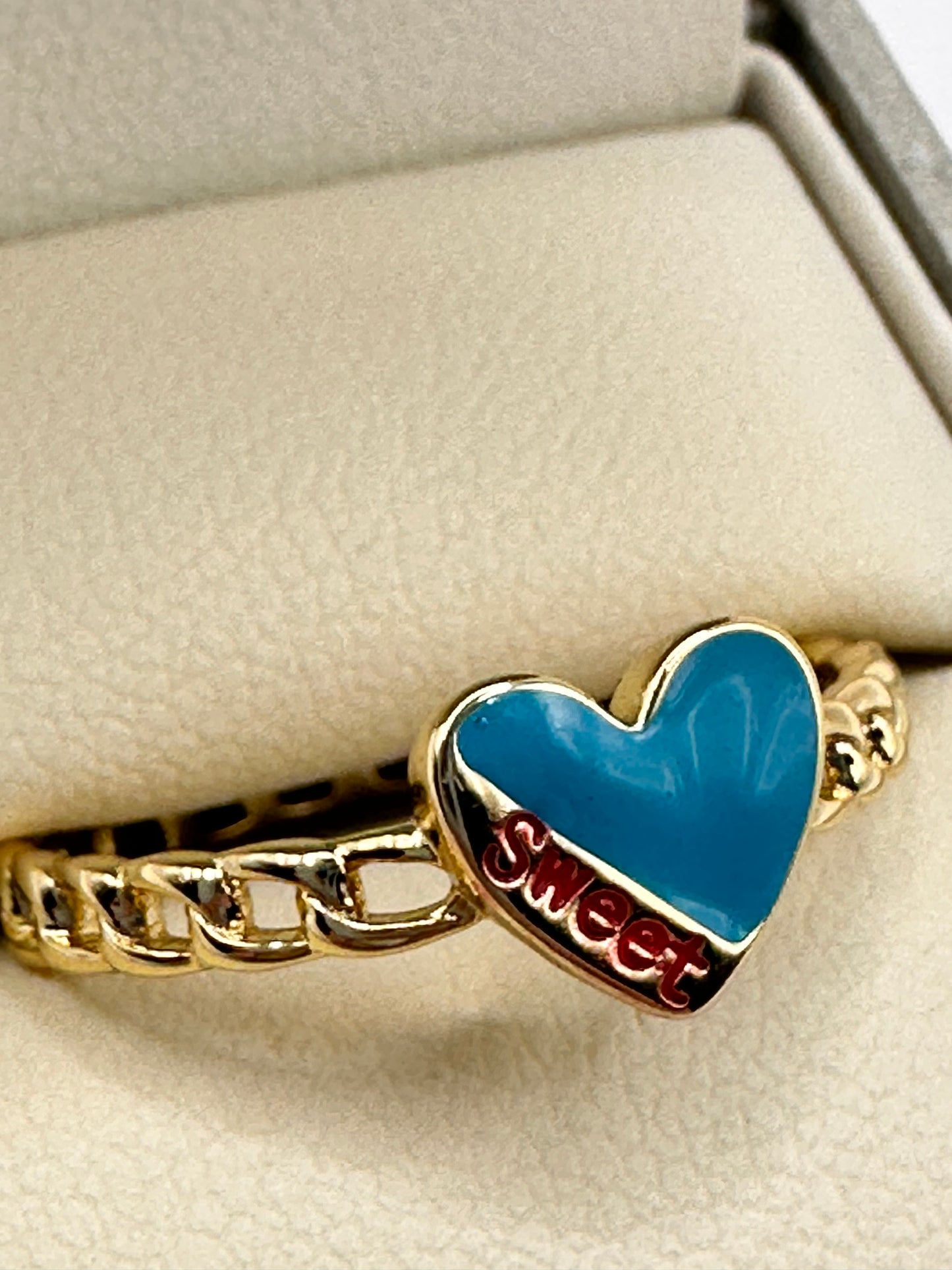 Azure Sweetheart Ring