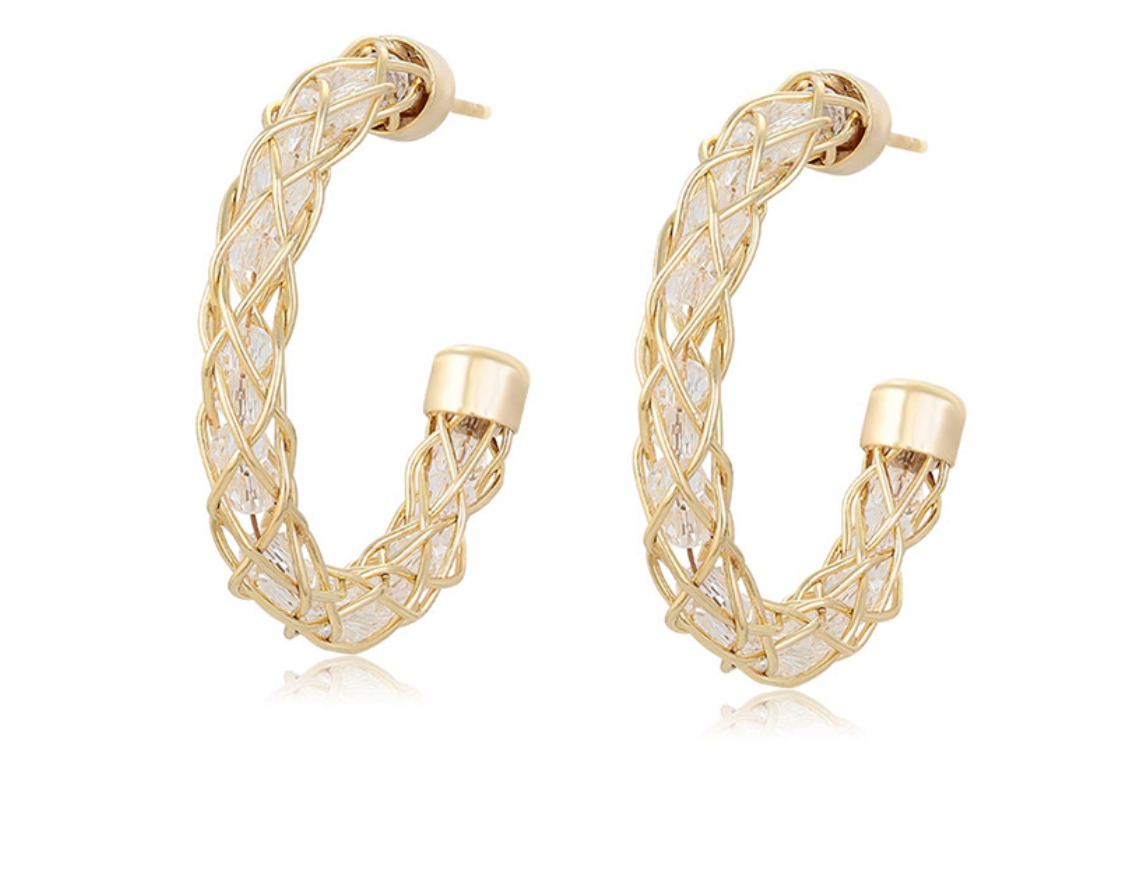 Nautical Knot Hoop Earrings