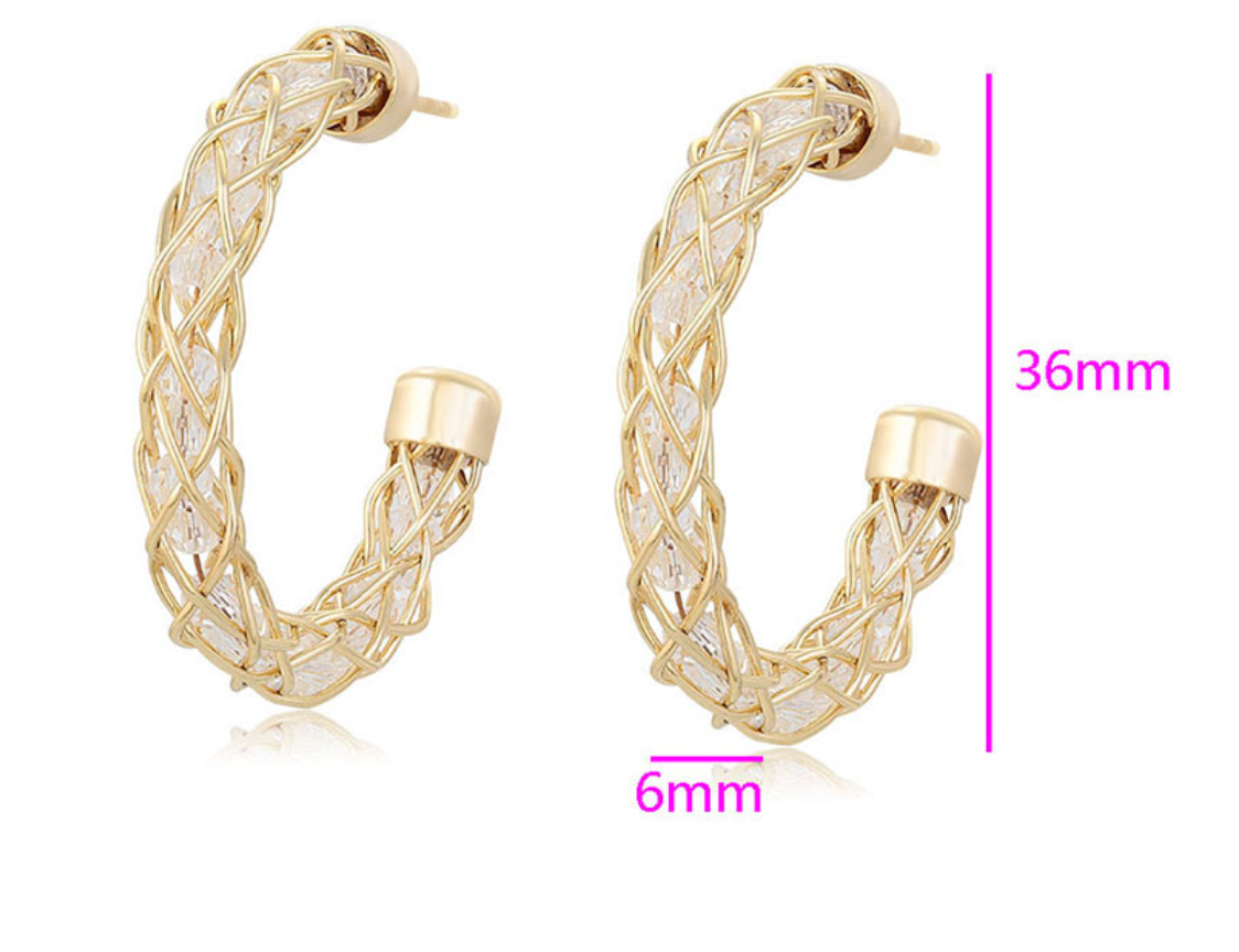 Nautical Knot Hoop Earrings